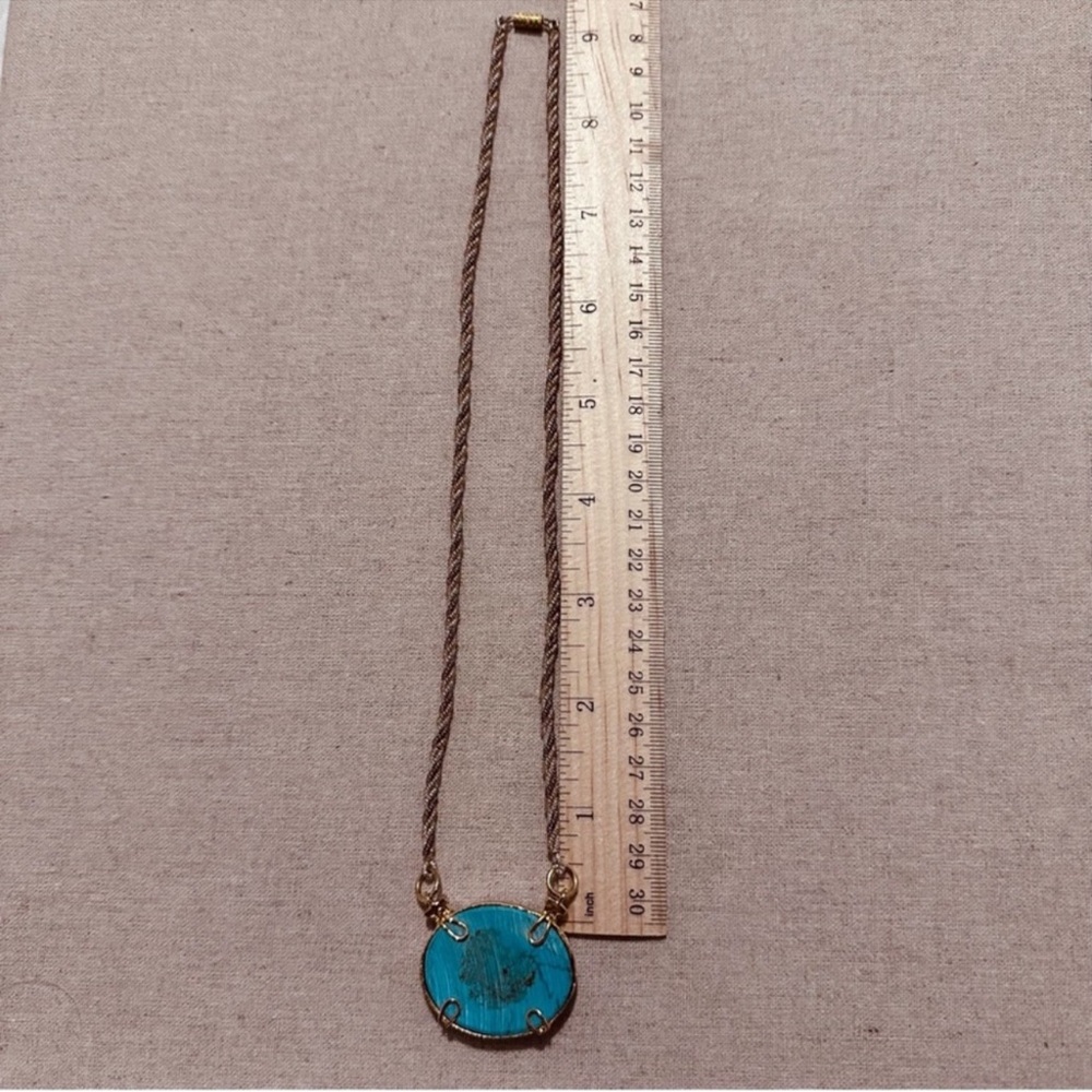 Ethnic | Necklace | Arabic Necklace over Faux Turquoise Stone - Picture 5 of 9